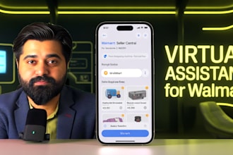 be your VA for walmart seller central management