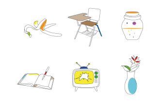 draw custom flat vector illustration, icons or clipart for your purpose