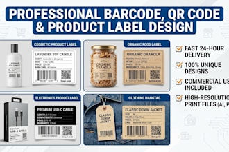 create professional barcodes with label tag using automation