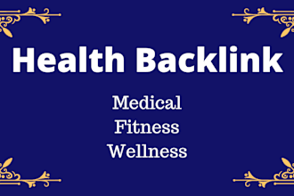 insert your health backlink in a medical website