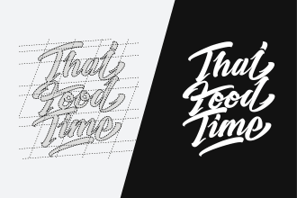do hand lettering, calligraphy and typography, logo design