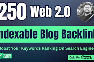provide web 2 0 unique domain  blog backlinks