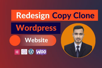 redesign copy clone duplicate  wordpress website design