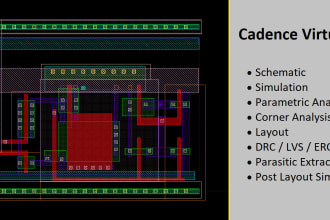 design, simulate and layout analog circuits in cadence virtuoso