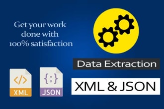 extract data from xml, json, csv, excel or eml file