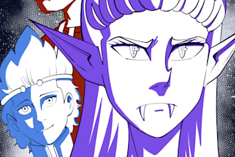 draw a manga or webtoon comic page