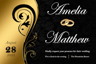 create a custom wedding invitation