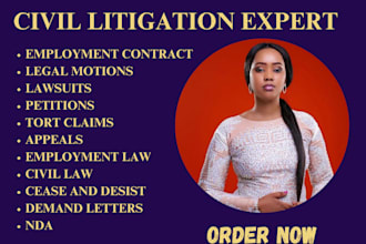 be your civil litigation attorney and help you get justice in USA, canada and UK