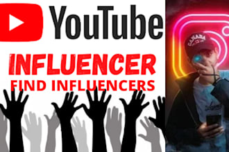 find top youtube, instagram influencer email list for you