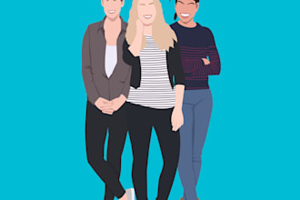 make a minimalist flat design from your photo
