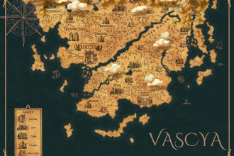 create a fantasy map for you
