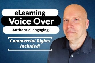 record a professional american male elearning voiceover