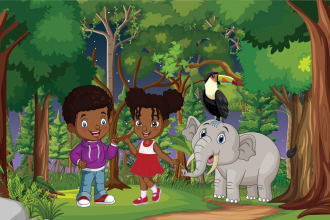 design african american children book illustration and kids illustration