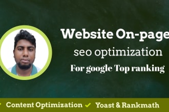 do onpage optimization for yoast and rankmath seo