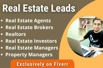 build valid contact list email list of real estate agent, realtor, broker