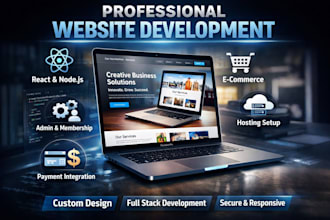 build a custom dynamic website with admin panel and database