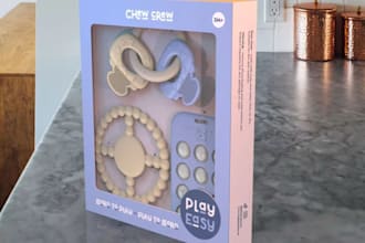 design box dieline, die cut, and box packaging design