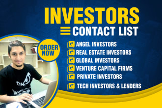 provide active email list of vc private equity investors angel investor