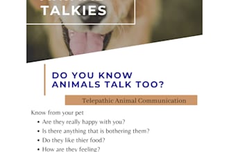 act as a medium for telepathic animal communication with your pet