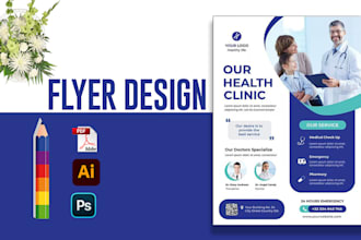 medical flyer corporate business healthcare flyer design and print materials