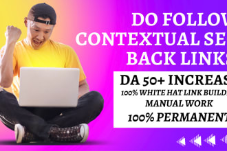 build high da quality dofollow SEO backlinks white hat link building