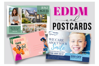 design an attractive postcard or eddm postcard