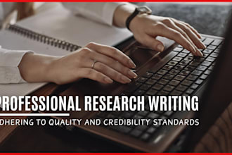 offer expert research report writing with indepth analysis