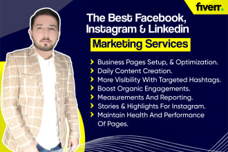be your instagram and linkedin marketing manager