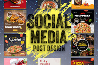 design social media post for restaurant in instagram