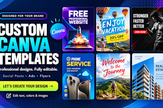 design canva posts for instagram, facebook, or linkedin