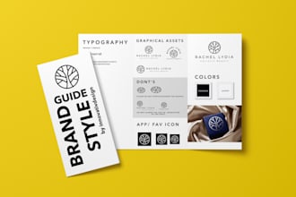 design brand style guide, brand design and custom business logo design