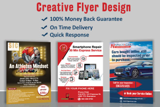 design a professional flyer or pamphlet within 24 hours