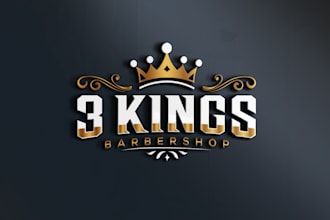 design a unique, luxury, minimal, barber shop logo
