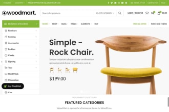 do professional customization to your woodmart template