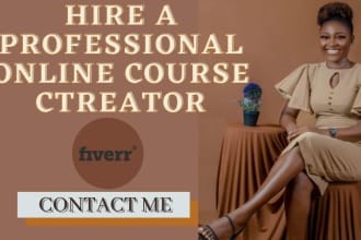 create online course content on self help topics, course creation