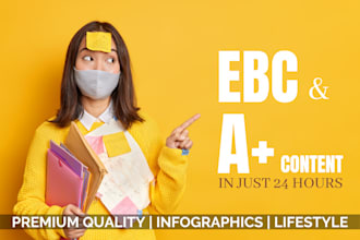 create professional amazon and etsy designs, listings and product infographics