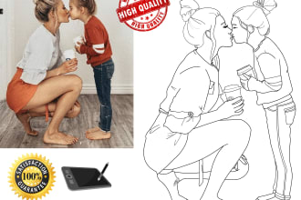 draw unique coloring book pages from your photo