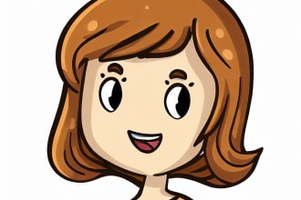 make couple, family or group to vector cartoon portrait