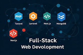 develop custom web solutions with PHP, laravel, react nextjs