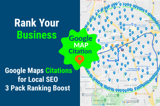 do 20,000 google map point and 100 local citations to improve rank
