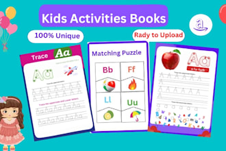 do  kids activity book, kids worksheets and  coloring pages
