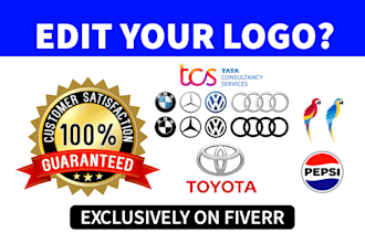 edit, modify, update, vectorize, redesign, make transparent logo