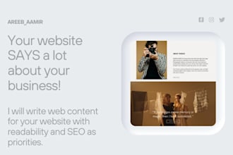 be your web content writer