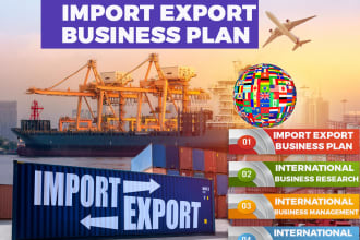 prepare import export business plan