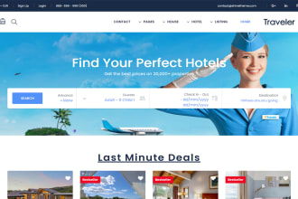 build hotel affiliate website and flight booking affiliate website