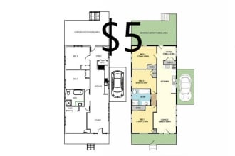 professionally redraw your architecture floor plan in autocad or revit