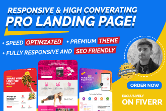 create responsive wordpress landing page or squeeze page