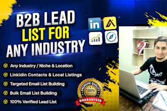 provide expert b2b lead generation service by using linkedin sales navigator