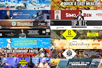 design professional youtube banner in 12 hours