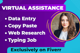 do data entry, data mining, web research, copy paste and typing
